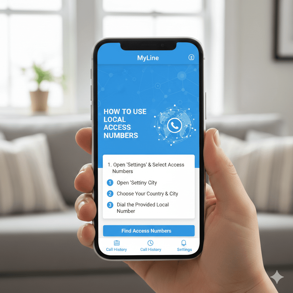 How to Use Local Access Numbers With MyLine