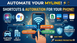 Using Shortcuts and Automation With MyLine on Your Phone